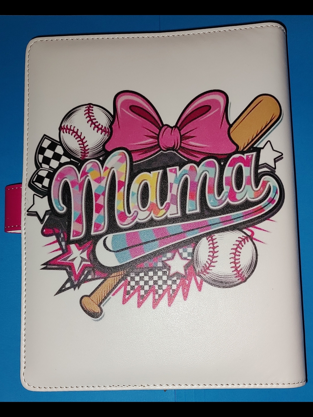 New! A5  Baseball Mama Binder Notebook